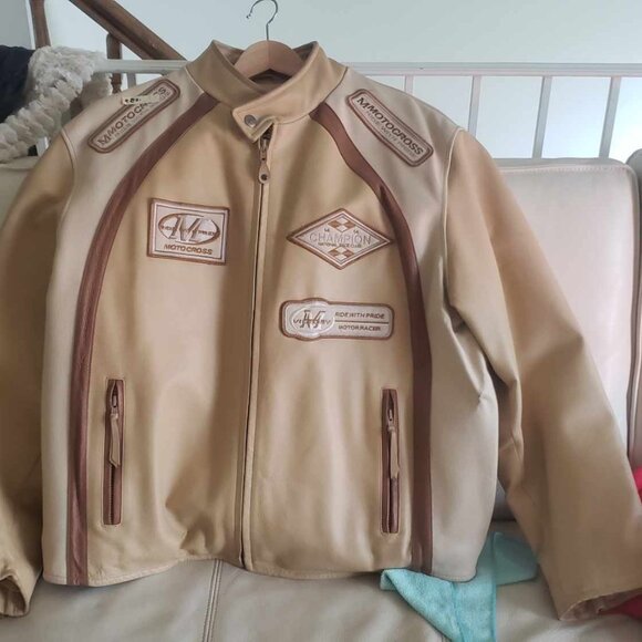 Motorcross Motorcycle Leather Jacket - Picture 8 of 8